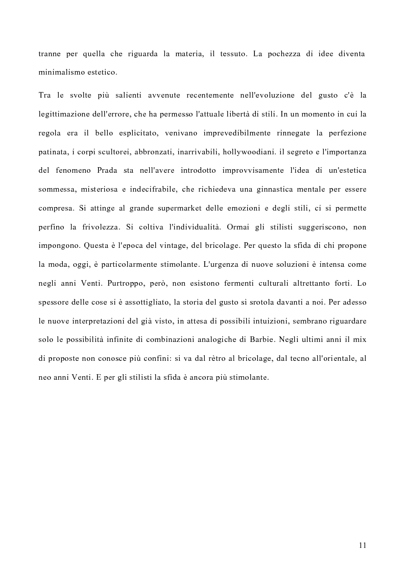 Anteprima della tesi: Le politiche di marketing nel settore moda, Pagina 8