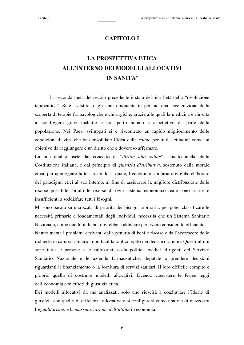 Anteprima della tesi: Il costo sociale delle patologie: il caso dell'obesità, Pagina 6