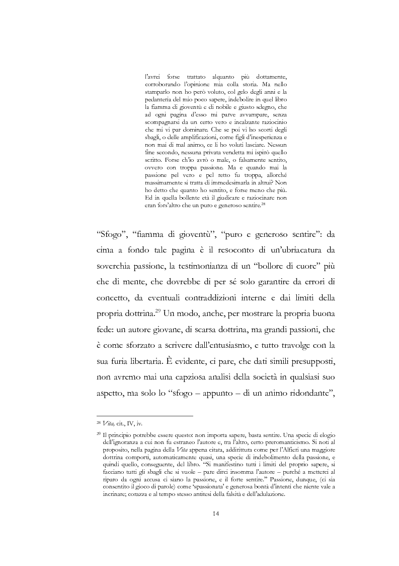 Anteprima della tesi: "Nel fango i vili intanto al suol conficco" - Vittorio Alfieri fra politica e letteratura, Pagina 14