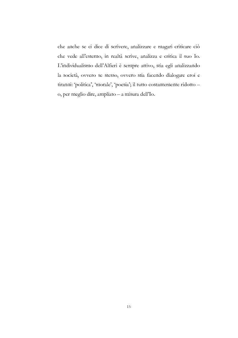 Anteprima della tesi: "Nel fango i vili intanto al suol conficco" - Vittorio Alfieri fra politica e letteratura, Pagina 15