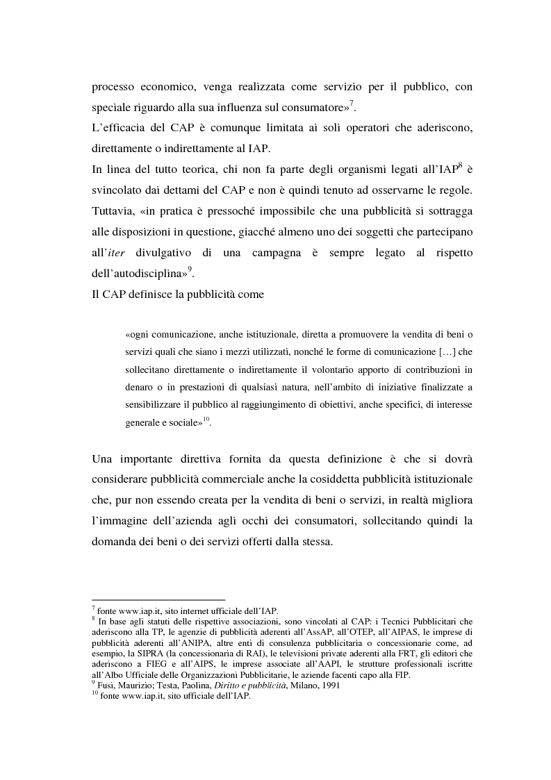 Anteprima della tesi: La repressione della pubblicità occulta, il caso Grazia firmato Armani, Pagina 3