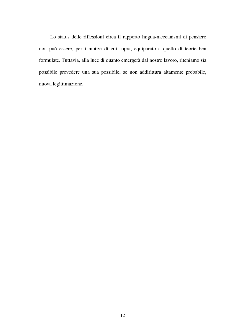 Anteprima della tesi: La relatività linguistica nella prospettiva di E. Sapir e B. l. Whorf, Pagina 7