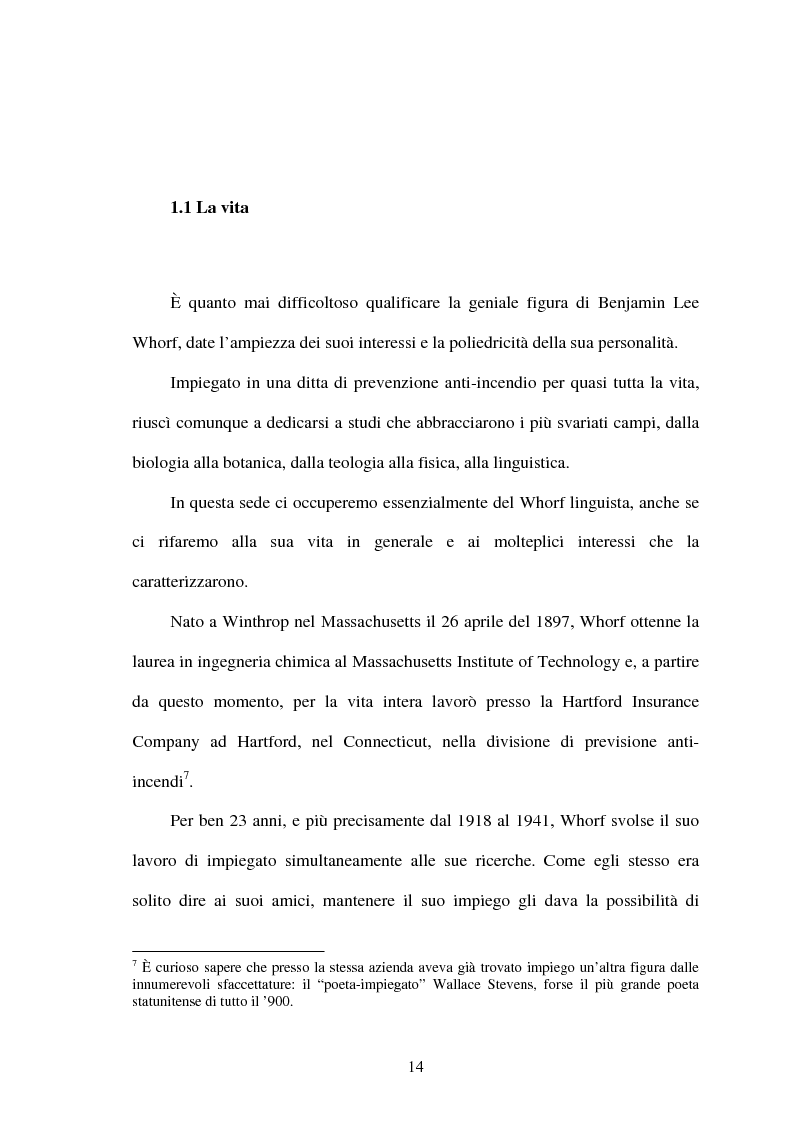 Anteprima della tesi: La relatività linguistica nella prospettiva di E. Sapir e B. l. Whorf, Pagina 9