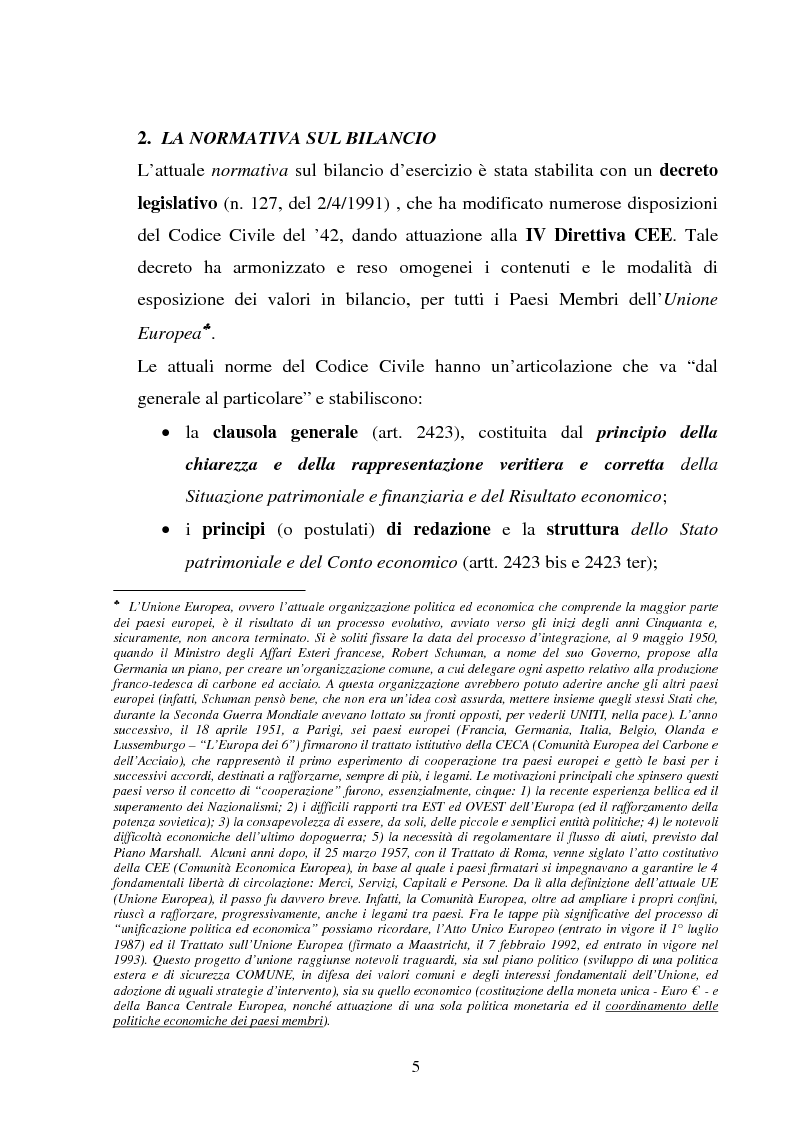 Anteprima della tesi: L'applicazione degli IAS alle aziende alberghiere, Pagina 5