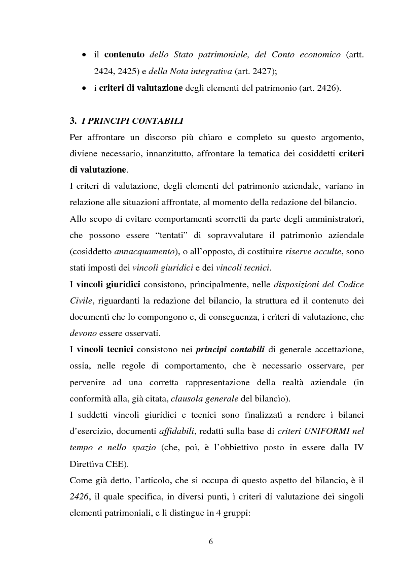 Anteprima della tesi: L'applicazione degli IAS alle aziende alberghiere, Pagina 6