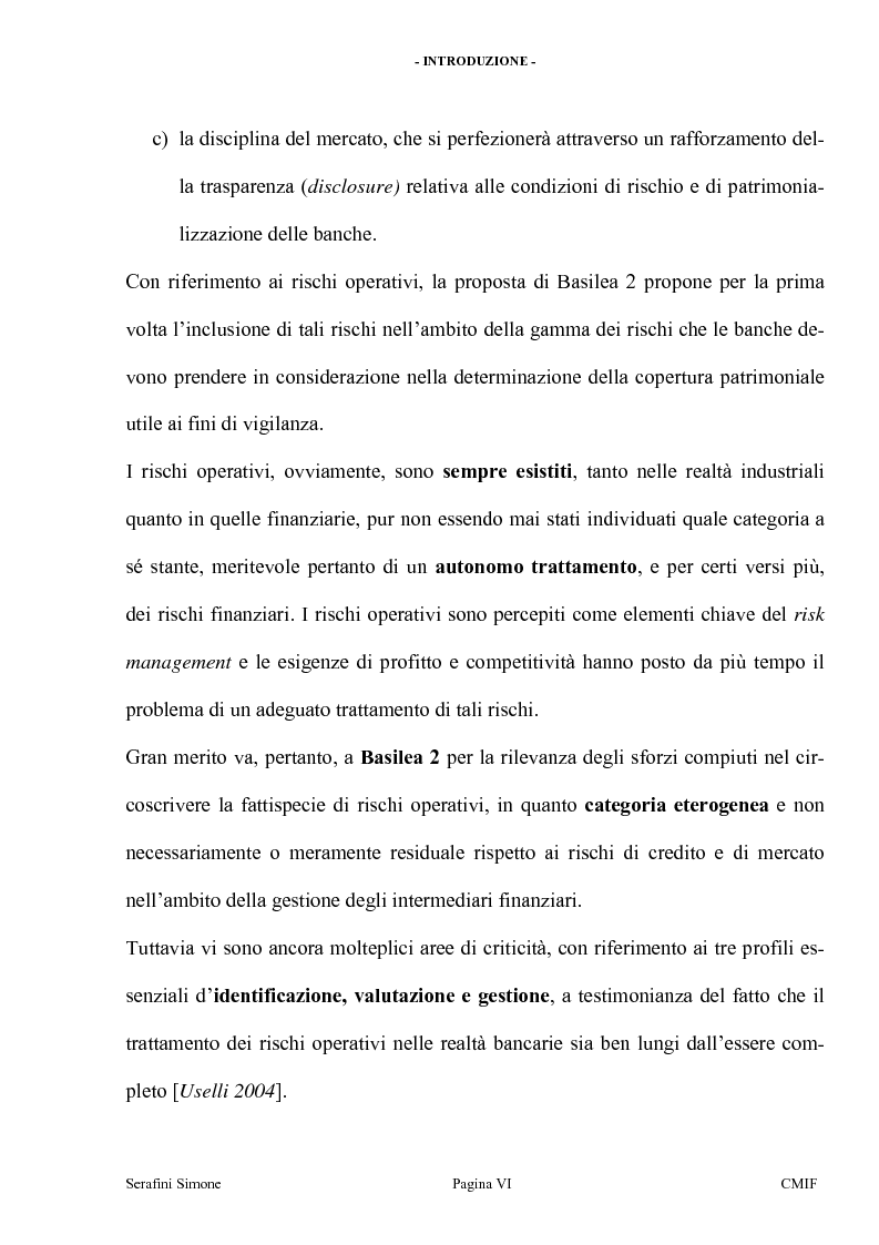 Anteprima della tesi: I rischi operativi, Pagina 3