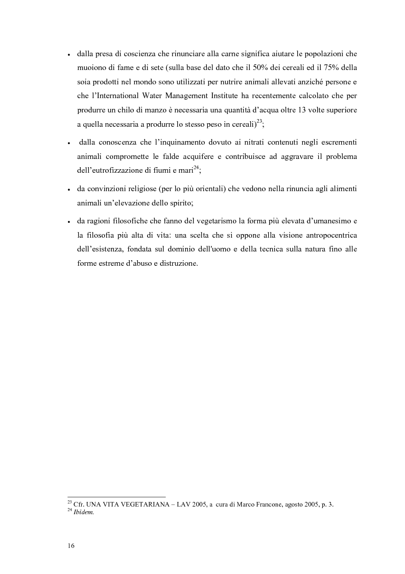 Anteprima della tesi: La scelta vegana e la nuova idea di rispetto della biosfera, Pagina 12