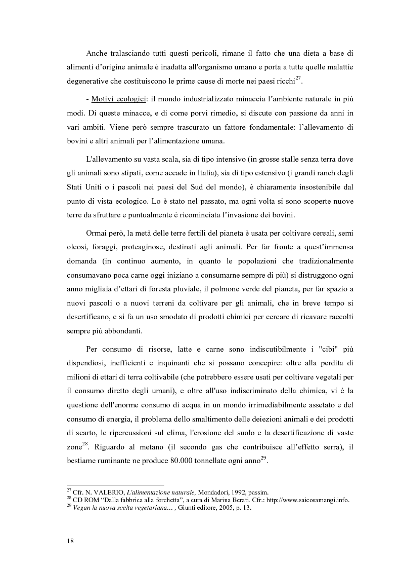 Anteprima della tesi: La scelta vegana e la nuova idea di rispetto della biosfera, Pagina 14