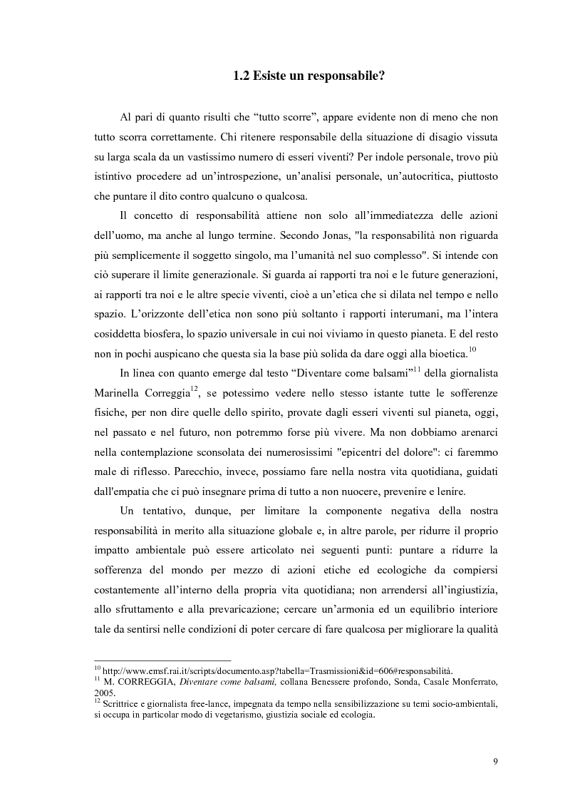 Anteprima della tesi: La scelta vegana e la nuova idea di rispetto della biosfera, Pagina 5