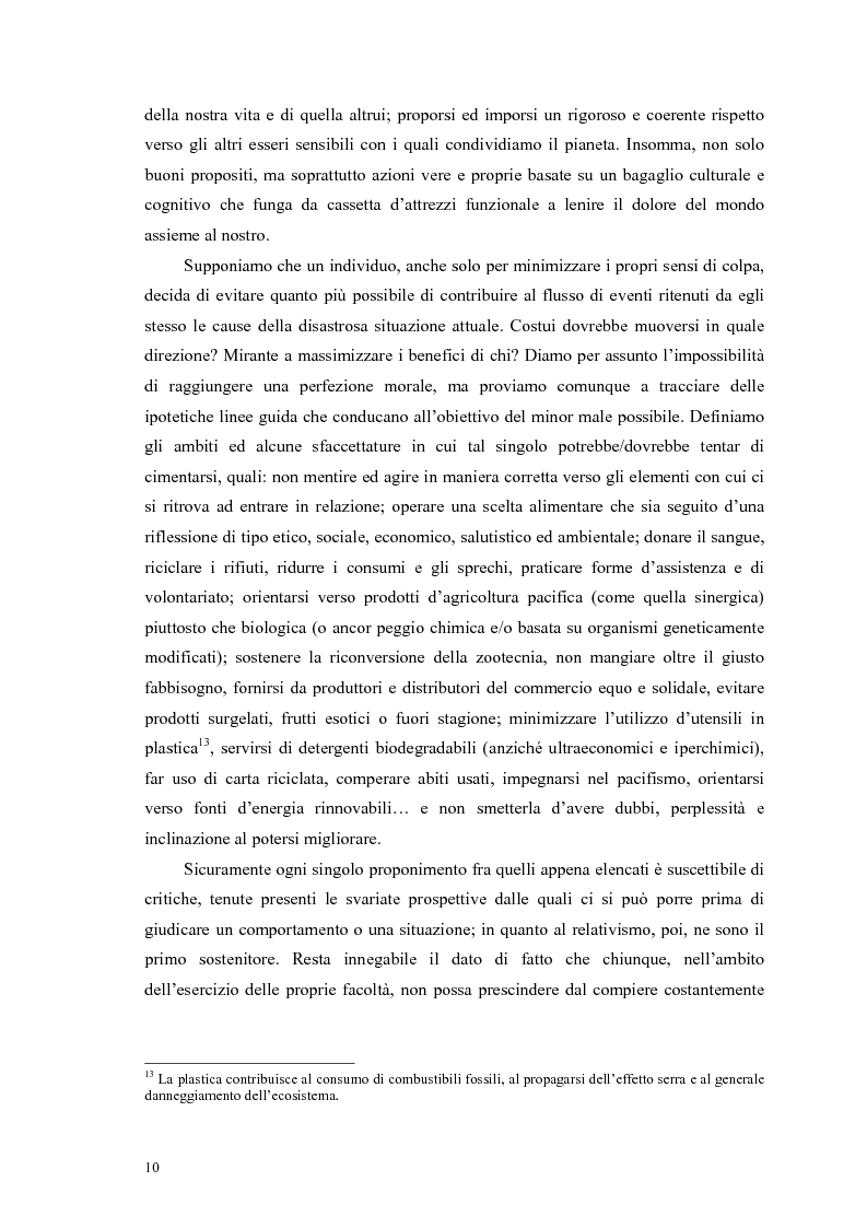 Anteprima della tesi: La scelta vegana e la nuova idea di rispetto della biosfera, Pagina 6