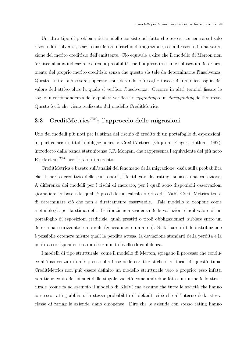 Anteprima della tesi: Misurazione e Controllo del Rischio di Credito, Pagina 7
