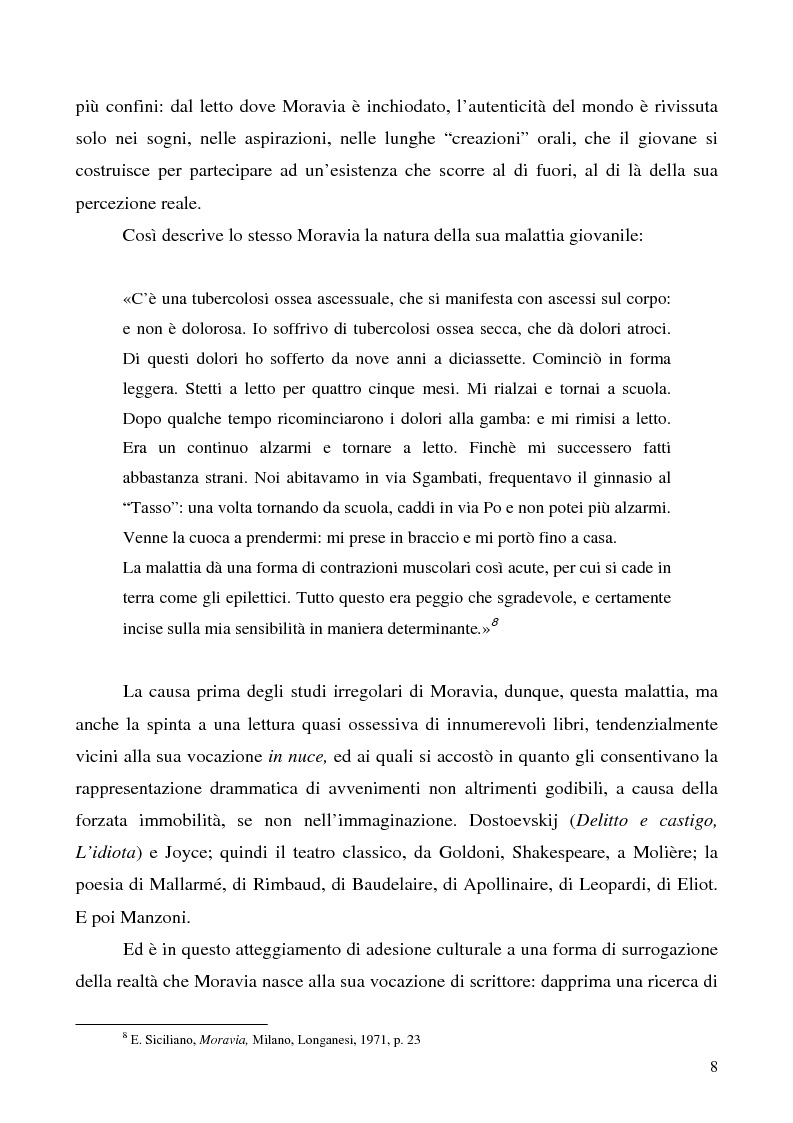 Anteprima della tesi: Agostino di Alberto Moravia, Pagina 5