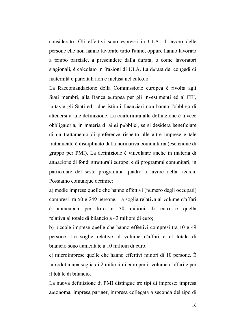 Anteprima della tesi: Basilea2 e la nuova cultura del rating: conseguenze sulle PMI, Pagina 10