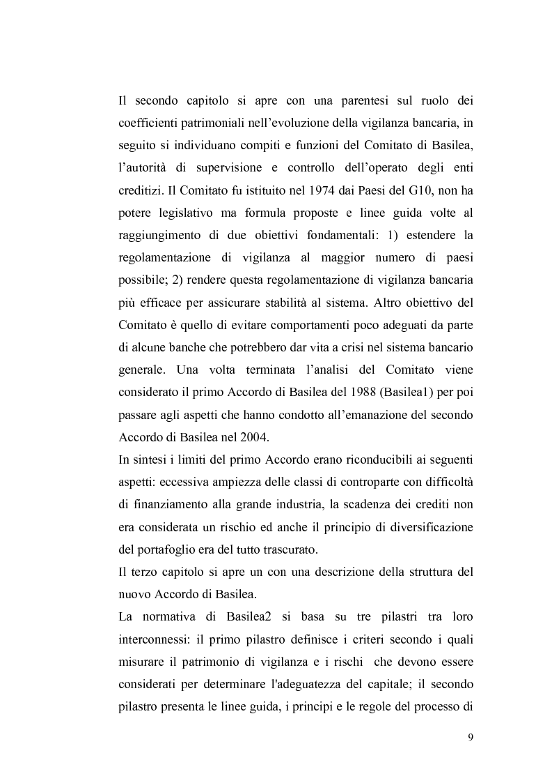 Anteprima della tesi: Basilea2 e la nuova cultura del rating: conseguenze sulle PMI, Pagina 3