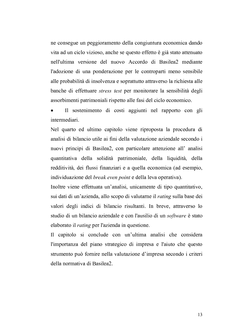 Anteprima della tesi: Basilea2 e la nuova cultura del rating: conseguenze sulle PMI, Pagina 7