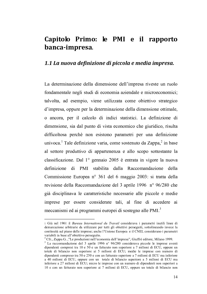 Anteprima della tesi: Basilea2 e la nuova cultura del rating: conseguenze sulle PMI, Pagina 8
