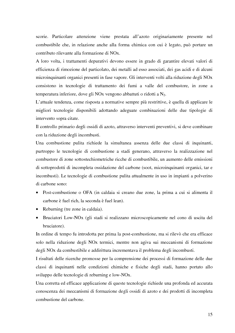 Anteprima della tesi: Effetto delle condizioni di pirolisi di combustibili solidi sulla formazione di specie azotate ed idrocarburiche di interesse ambientale, Pagina 12
