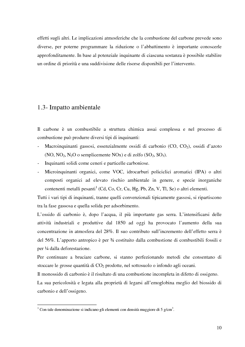 Anteprima della tesi: Effetto delle condizioni di pirolisi di combustibili solidi sulla formazione di specie azotate ed idrocarburiche di interesse ambientale, Pagina 7