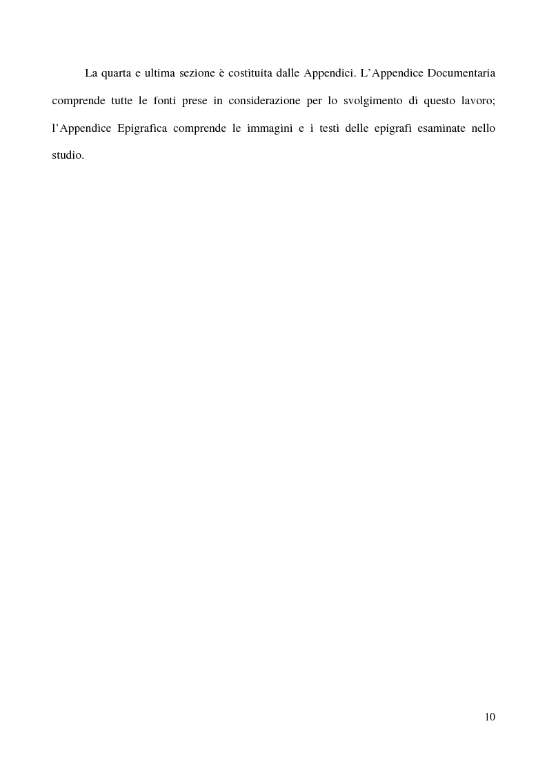 Anteprima della tesi: Raccolta Epigrafica Comunale e Collezione Pascucci: i nuclei storici del Museo Civico Archeologico di San Severino Marche, Pagina 5