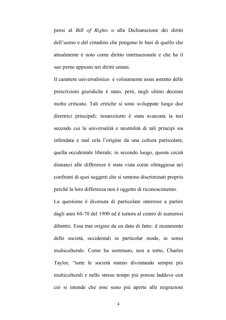 Anteprima della tesi: Identità culturale e fondazione dei diritti, Pagina 3