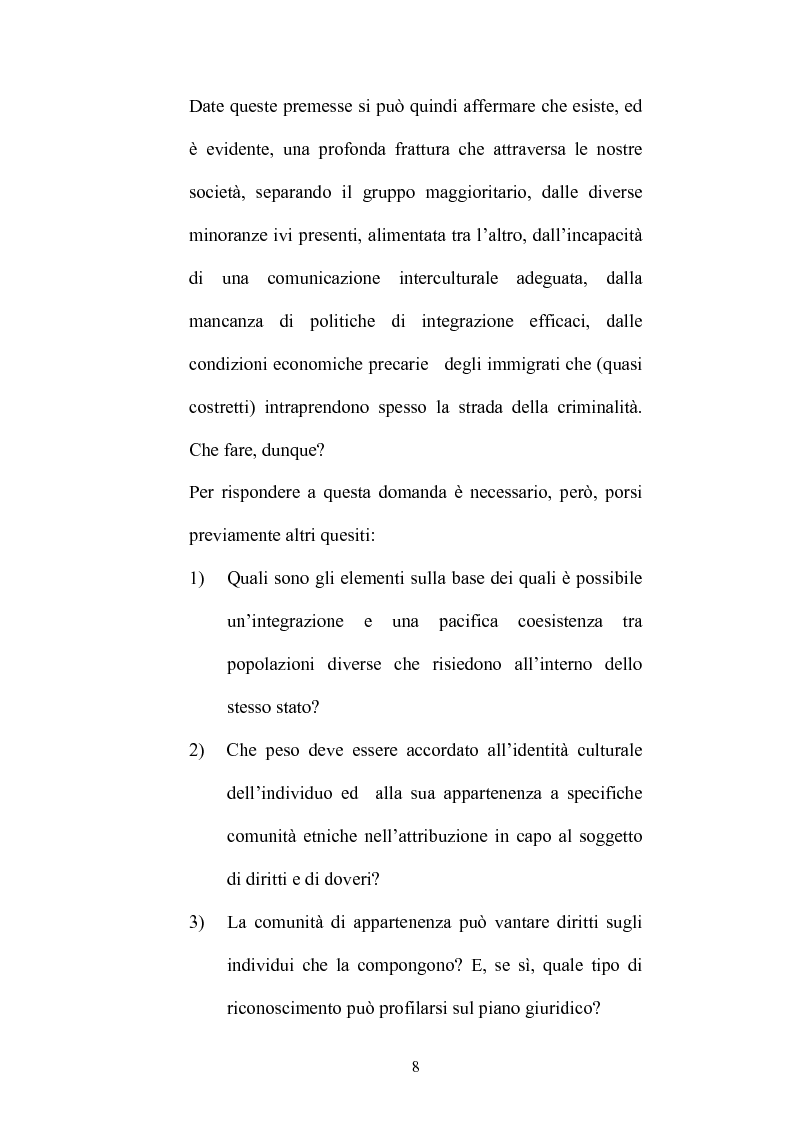 Anteprima della tesi: Identità culturale e fondazione dei diritti, Pagina 7