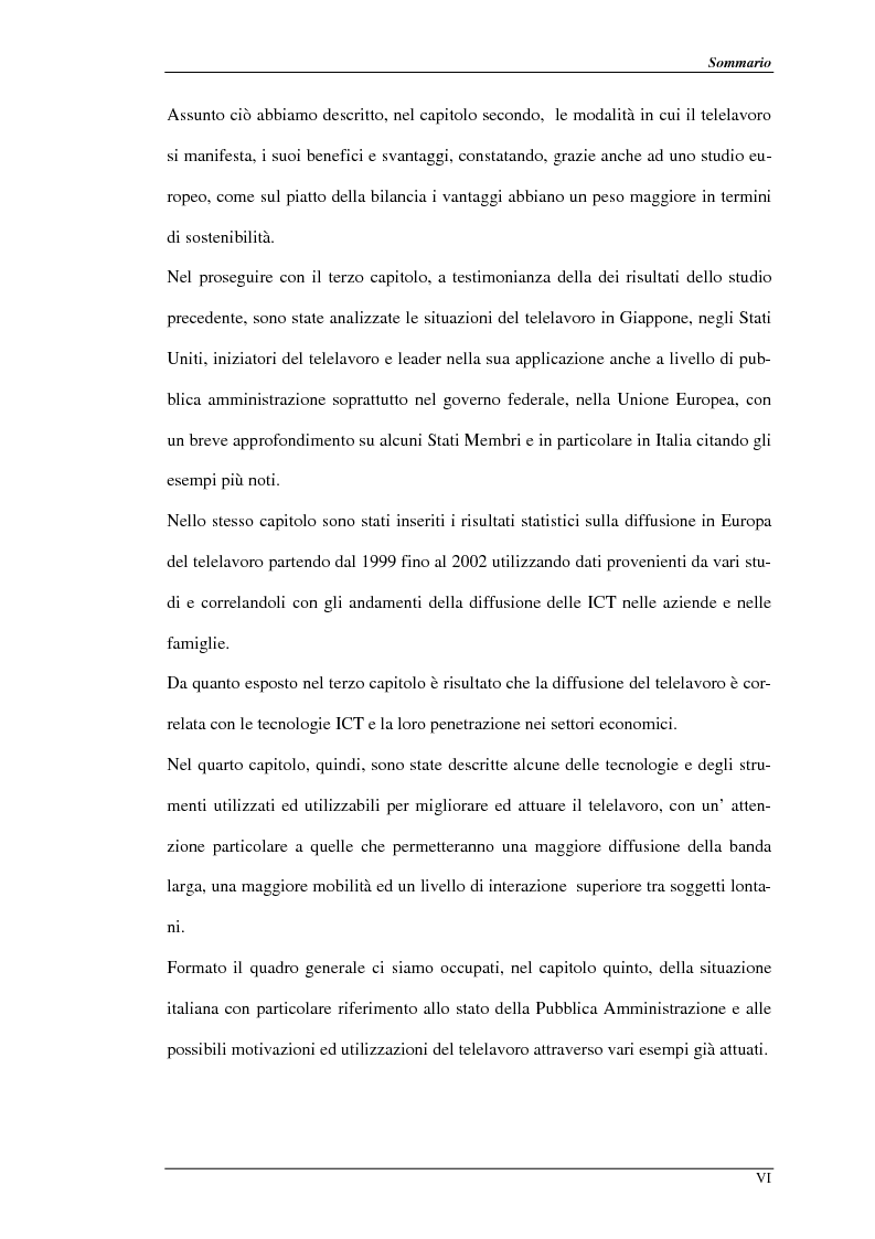 Anteprima della tesi: Nuove prospettive per il telelavoro: analisi dei principali progetti per la pubblica amministrazione, Pagina 3