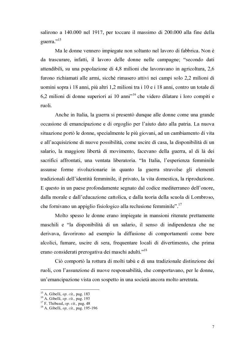 Anteprima della tesi: La figura della donna attraverso l'analisi di due riviste femminili del periodo fascista: Il Giornale delle Donne e La Donna, 1921-1935, Pagina 12