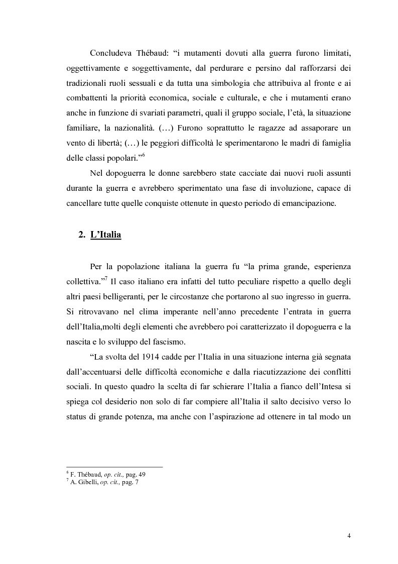 Anteprima della tesi: La figura della donna attraverso l'analisi di due riviste femminili del periodo fascista: Il Giornale delle Donne e La Donna, 1921-1935, Pagina 9