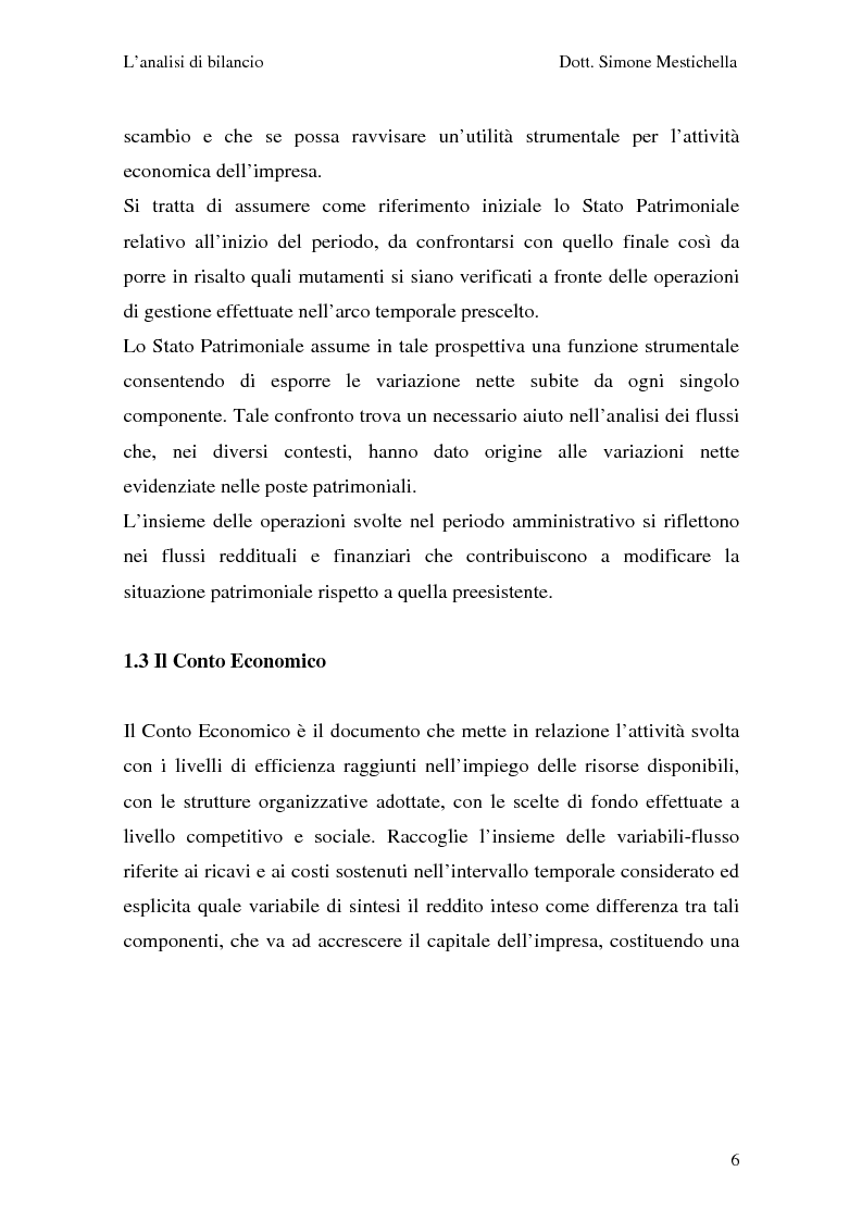 Anteprima della tesi: L'analisi di bilancio e il caso Cementir SpA, Pagina 4