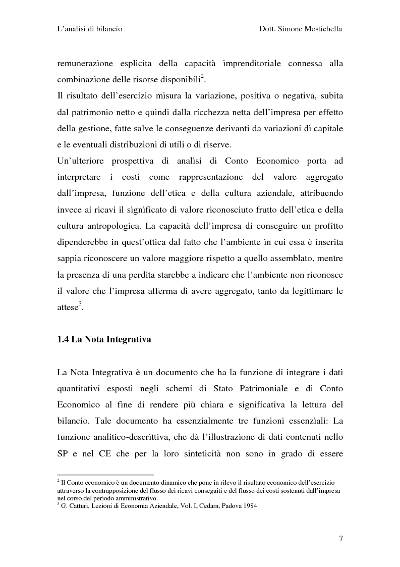 Anteprima della tesi: L'analisi di bilancio e il caso Cementir SpA, Pagina 5