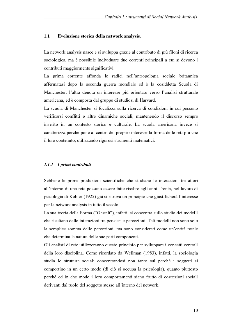 Anteprima della tesi: Applicazione di temi di analisi dei network alle filiere innovative, Pagina 10