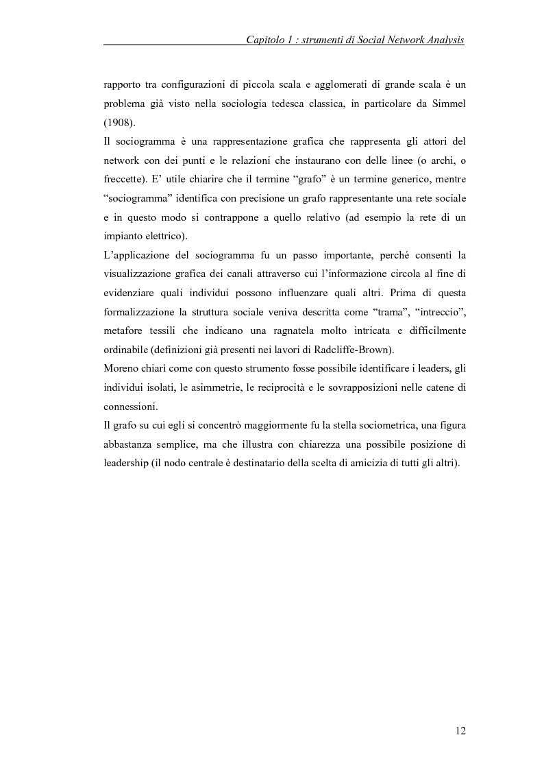 Anteprima della tesi: Applicazione di temi di analisi dei network alle filiere innovative, Pagina 12