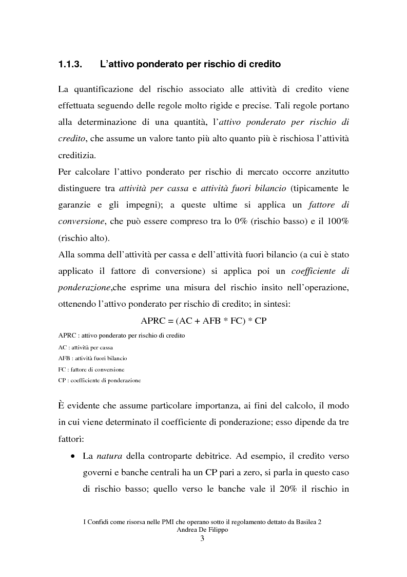 Anteprima della tesi: I confidi come risorsa per le piccole e medie imprese che adottano il regolamento dettato da Basilea 2, Pagina 3