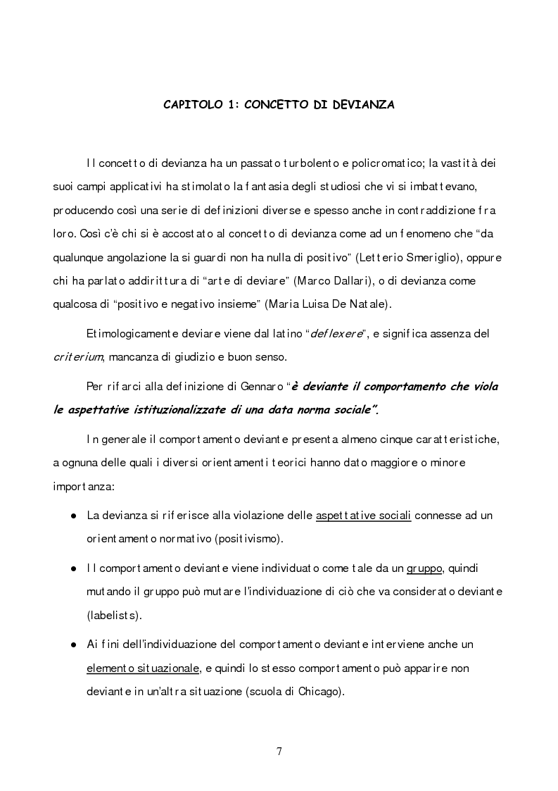 Anteprima della tesi: Il percorso evolutivo del concetto di devianza, Pagina 3