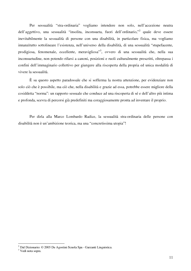 Anteprima della tesi: La ''stra-ordinarietà'' sessuale delle persone con disabilità, Pagina 4