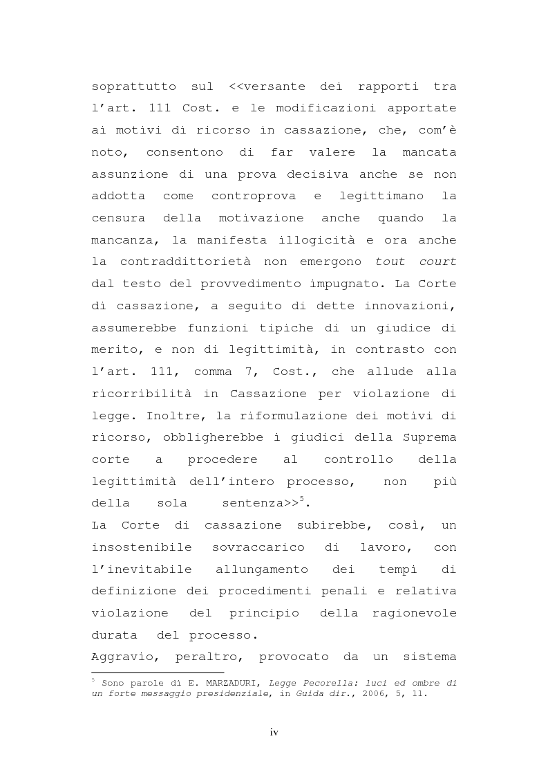 Anteprima della tesi: Le impugnazioni della parte civile dopo la legge 20 febbraio 2006, n. 46, Pagina 4