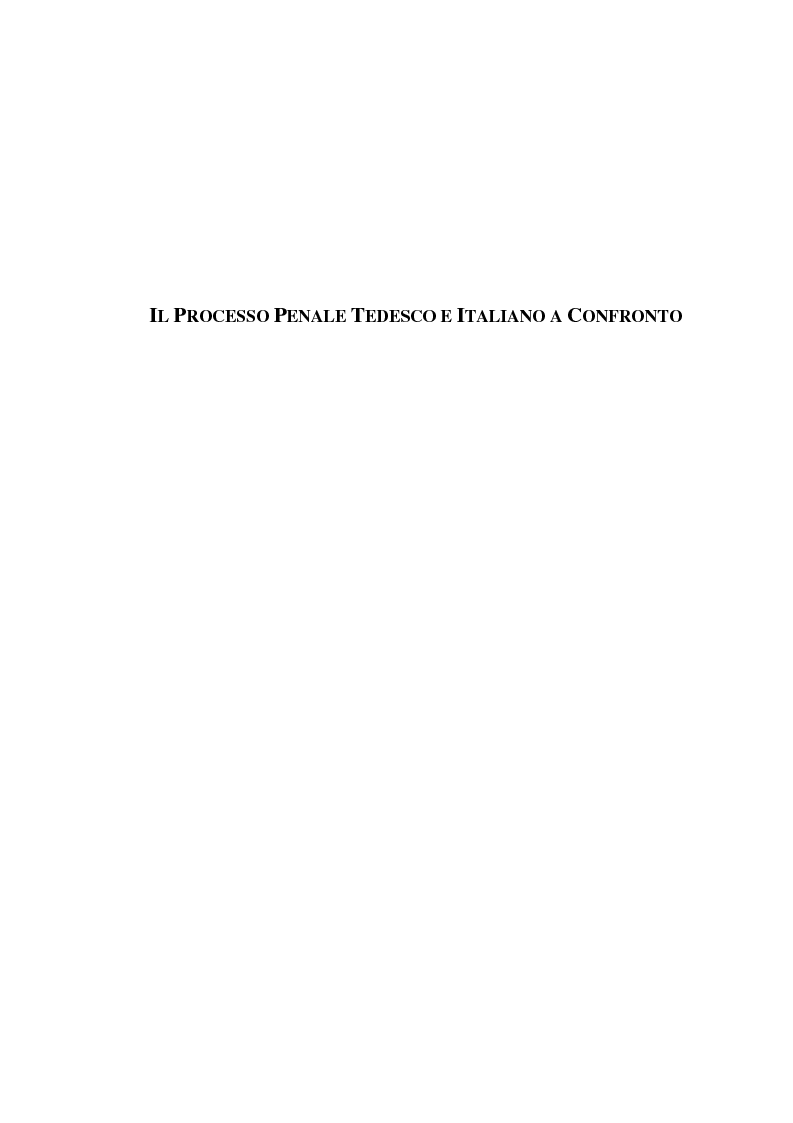 Anteprima della tesi: La perizia nel processo penale tedesco ed italiano. Una prova atipica: le fibre, Pagina 3