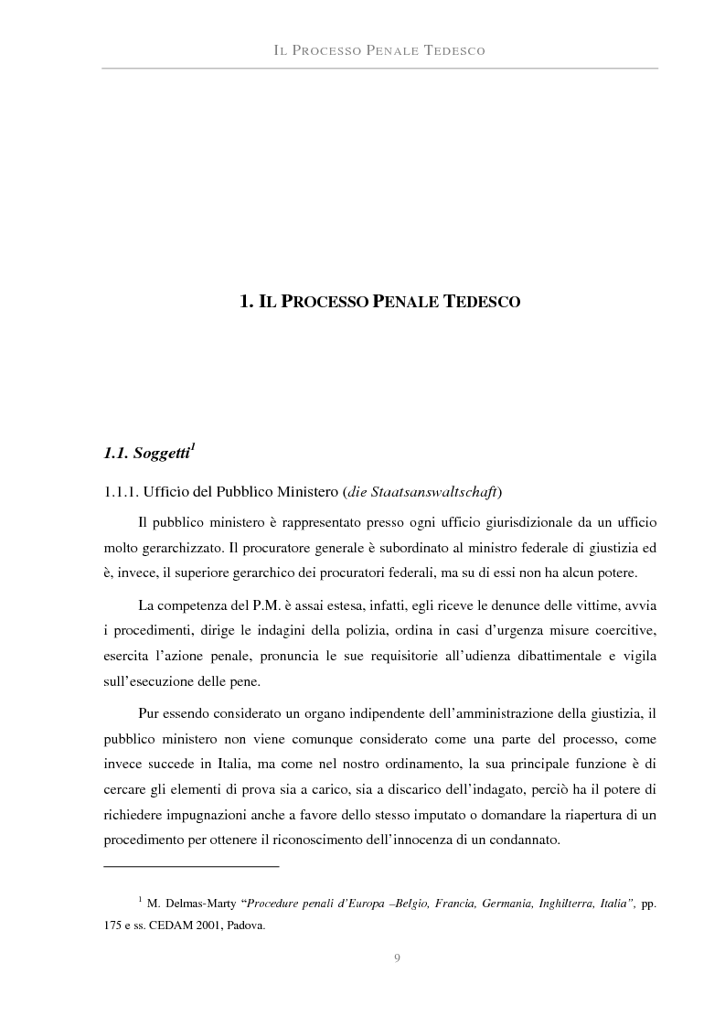 Anteprima della tesi: La perizia nel processo penale tedesco ed italiano. Una prova atipica: le fibre, Pagina 4