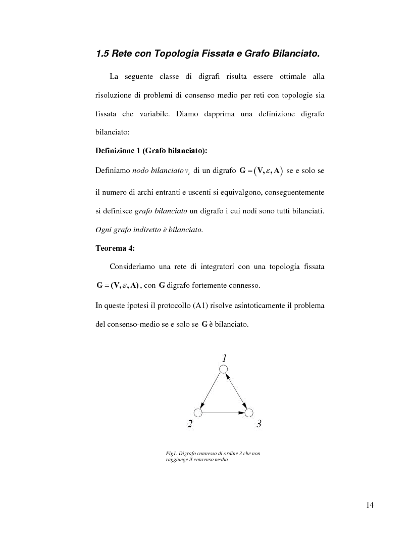Anteprima della tesi: Strategie di consenso per il filtraggio, la fusione e la stima dei parametri in Reti di Agenti, Pagina 12