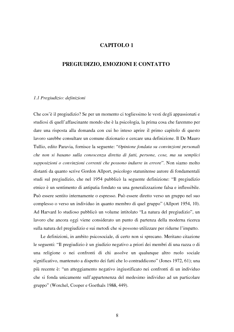 Anteprima della tesi: Fede musulmana e pregiudizio nel bellunese, il ruolo dell'orientamento religioso, delle variabili di personalità e delle emozioni, Pagina 6