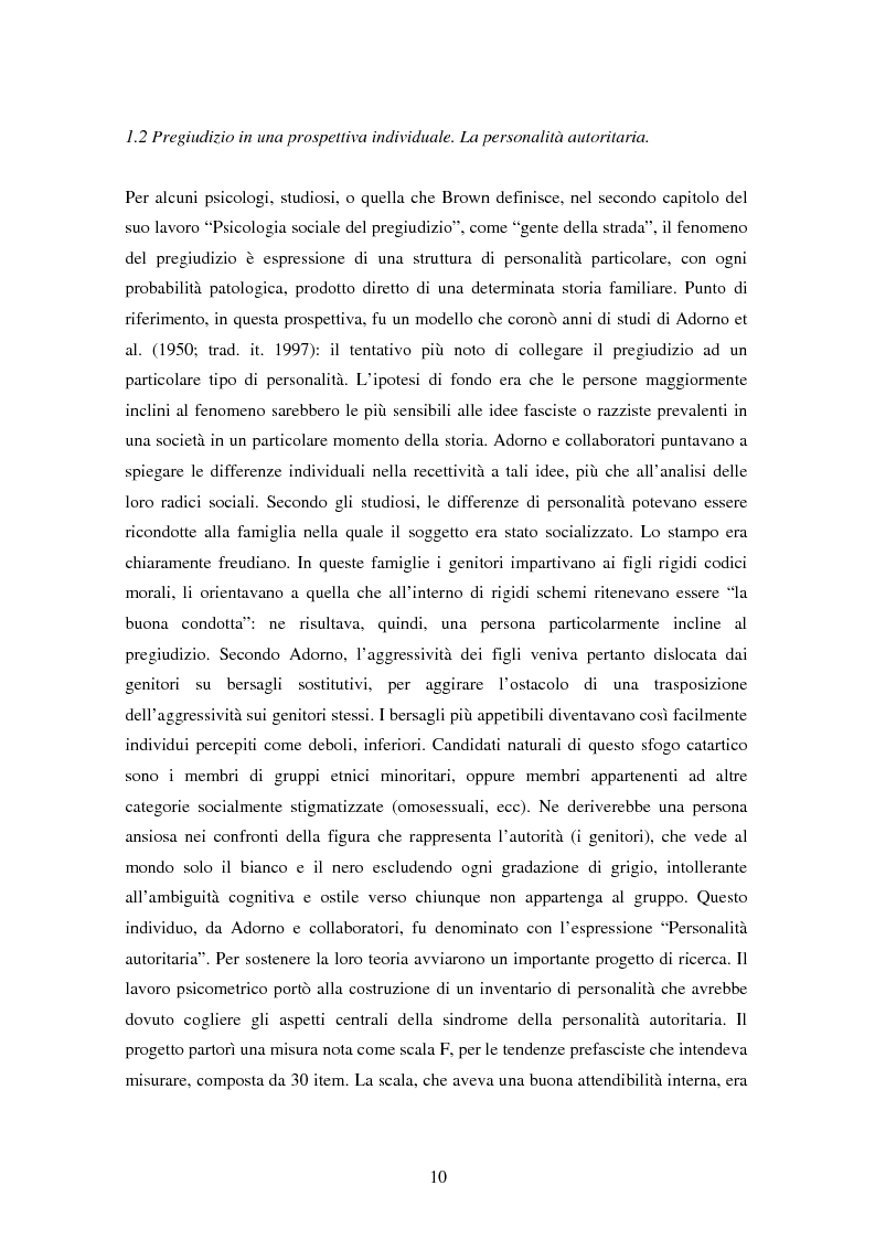 Anteprima della tesi: Fede musulmana e pregiudizio nel bellunese, il ruolo dell'orientamento religioso, delle variabili di personalità e delle emozioni, Pagina 8