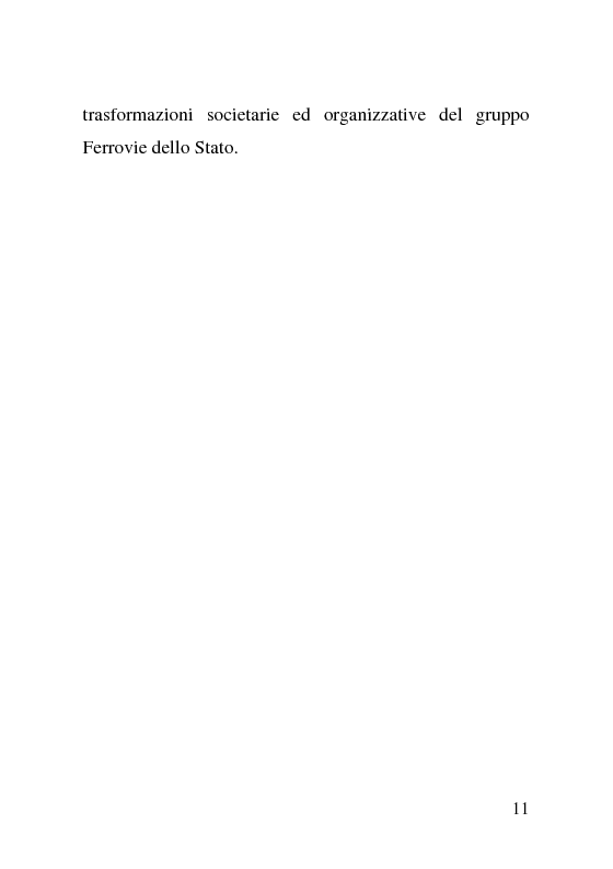 Anteprima della tesi: L'impatto delle politiche europee sulla riorganizzazione delle ferrovie italiane, Pagina 11