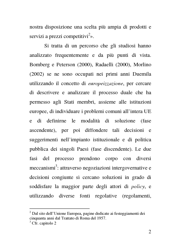 Anteprima della tesi: L'impatto delle politiche europee sulla riorganizzazione delle ferrovie italiane, Pagina 2