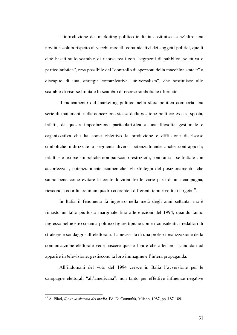Estratto dalla tesi: La comunicazione politica in Internet
