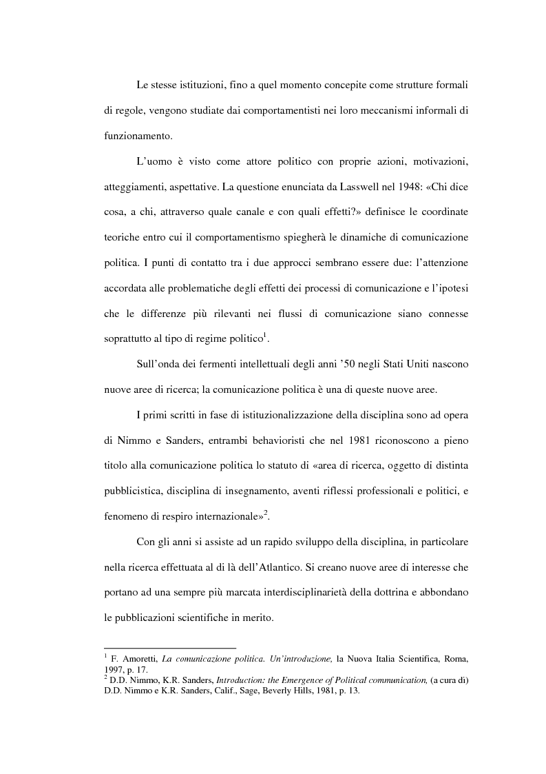 Anteprima della tesi: La comunicazione politica in Internet, Pagina 4
