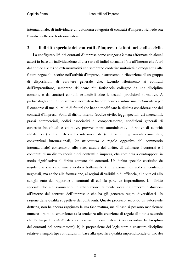 Anteprima della tesi: I contratti delle imprese. Profili giuridici contabili e fiscali., Pagina 10