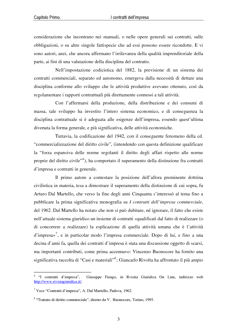 Anteprima della tesi: I contratti delle imprese. Profili giuridici contabili e fiscali., Pagina 5