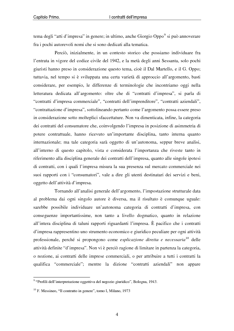 Anteprima della tesi: I contratti delle imprese. Profili giuridici contabili e fiscali., Pagina 6