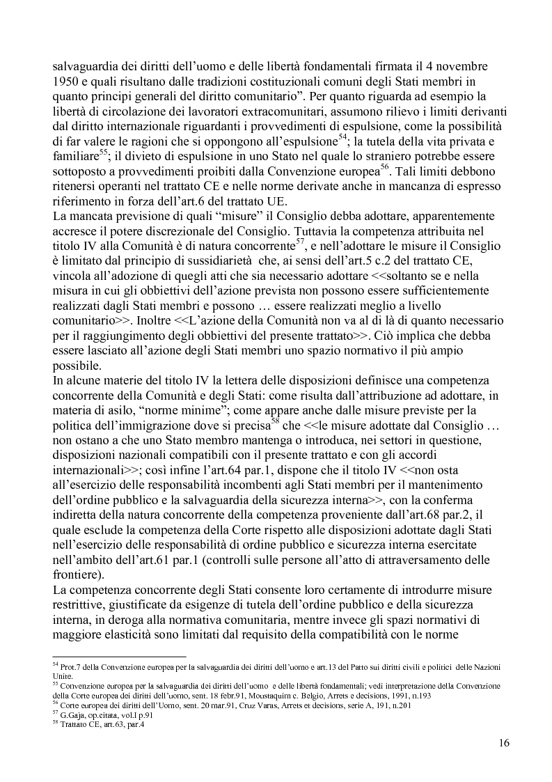 Anteprima della tesi: La politica comunitaria in materia di lavoro degli extracomunitari, Pagina 13