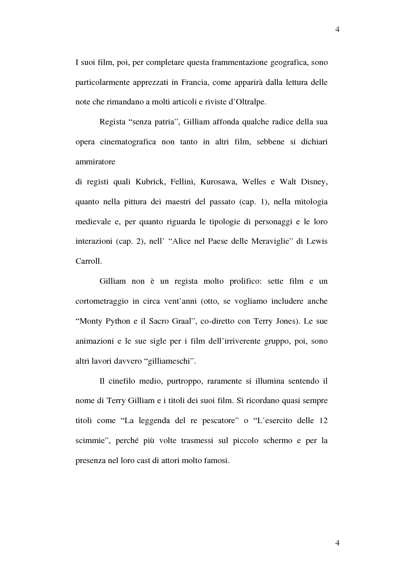 Anteprima della tesi: Il cinema di Terry Gilliam: isotopie dell' "altrove" e analisi di "Brazil", Pagina 3